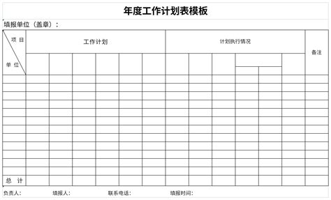 年度工作计划表模板免费最新版下载-华军软件园