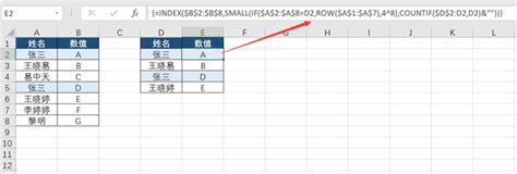 Excel一对多查询技巧:如何使相同名字的不同数据与新表进行匹配? - 天天办公网