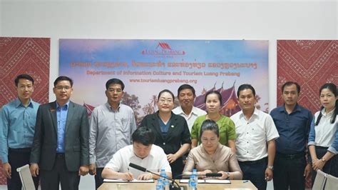 苏发努冯大学孔子学院与老挝琅勃拉邦省信息文化与旅游厅签署合作备忘录-昆明理工大学