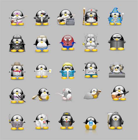 QQ企鹅聊天表情PNG图标 - 爱图网设计图片素材下载