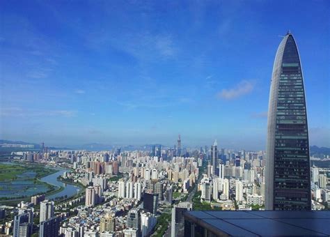 深圳湾高楼夜景 高清图片下载_红动中国