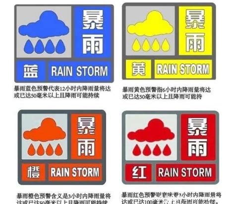 暴雨预警信号标准-中国气象局政府门户网站