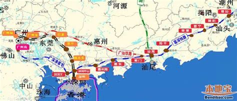 广汕高铁线路图- 惠州本地宝