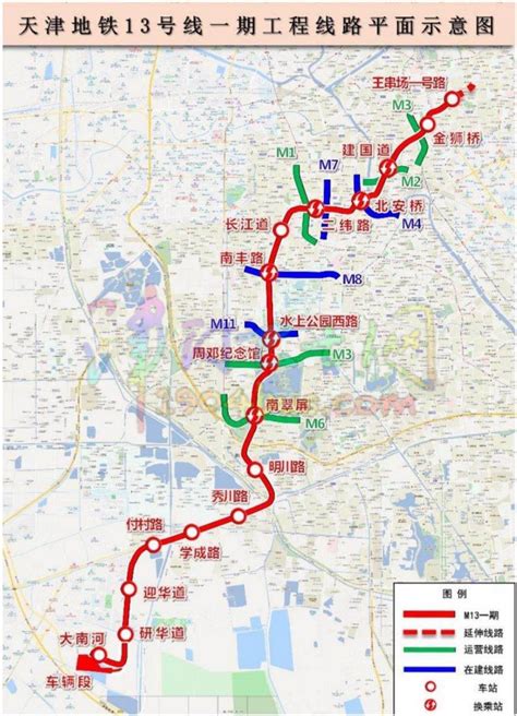 天津地铁13号线最新规划（走向+工期）- 天津本地宝