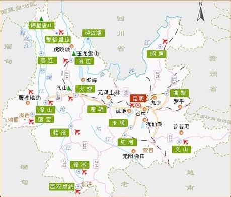 云南高清地图图片