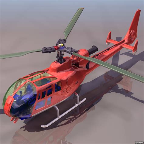 航模直升机模型_SOLIDWORKS 2010_模型图纸下载 – 懒石网