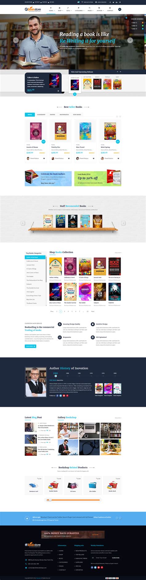网上书店HTML模板_Bootstrap网上书城电商HTML5模板 - BookStore