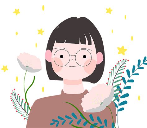 非主流自画头像