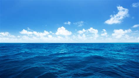 【1366x768】大洋,大海,云,天空,自然,海浪,风景桌面壁纸 - 彼岸桌面