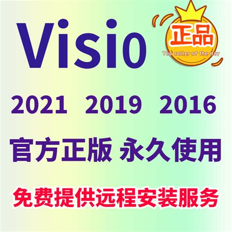 Visio正版软件2021远程安装包2019专业版2016-淘宝网