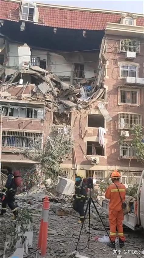 天津一小区发生燃气爆炸，居民楼直接炸出大坑，里面多为老人居住 - 知乎