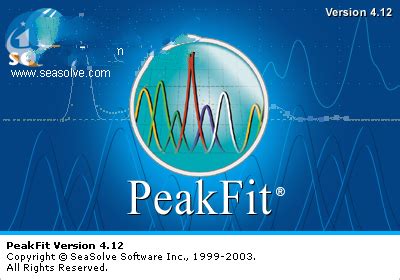 PeakFit软件下载-PeakFit(谱峰拟合软件)下载v4.12 免费版-当易网
