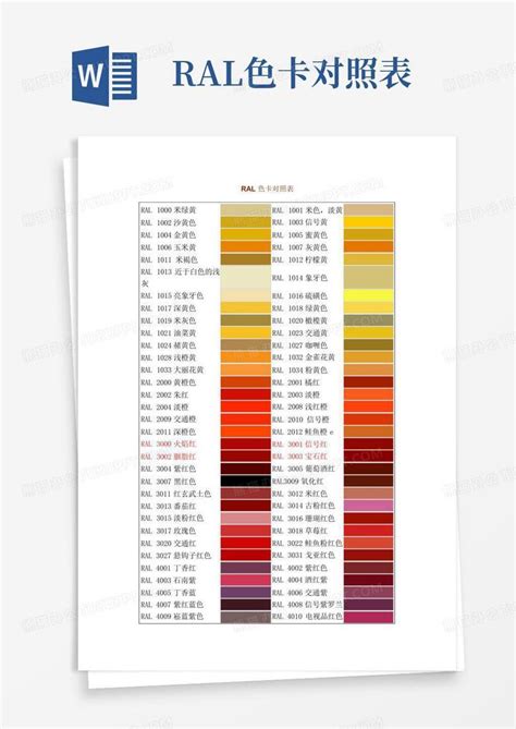 劳尔经典系列颜色色号大全 - 色号对照表,劳尔经典系列颜色色号大全 - 色号对照表