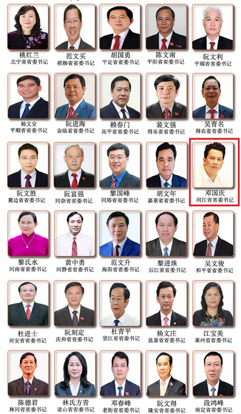越共63个省的“一把手”亮相：河江省的省委书记有着明星脸