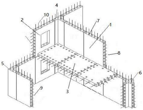 一种装配整体式剪力墙建筑构造及其施工方法与流程