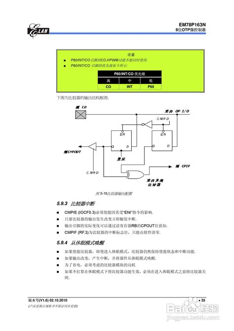 EM78P163N OTP微控制器说明书:[5]-百度经验