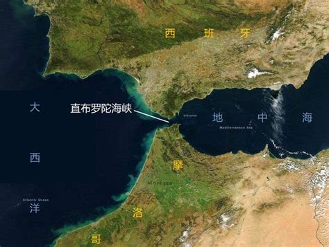 直布罗陀地图图片