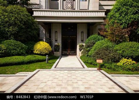 住宅单元入口两侧植物设计图片__编号8482843_红动中国