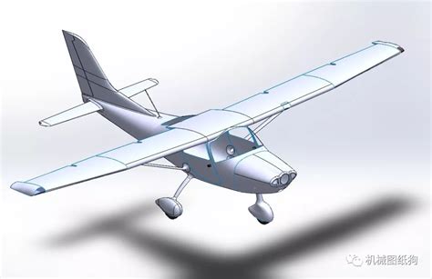 【飞行模型】单翼RC遥控飞机航模框架3D图纸 STEP格式 - 知乎