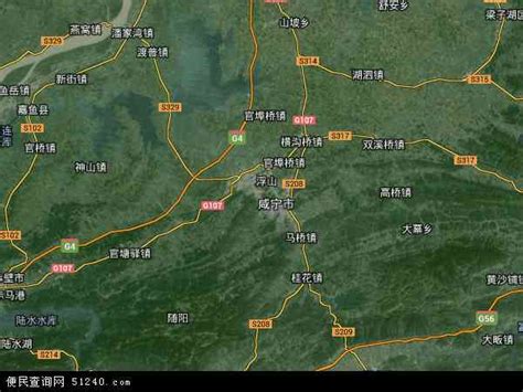 咸安区地图 - 咸安区卫星地图 - 咸安区高清航拍地图 - 便民查询网地图
