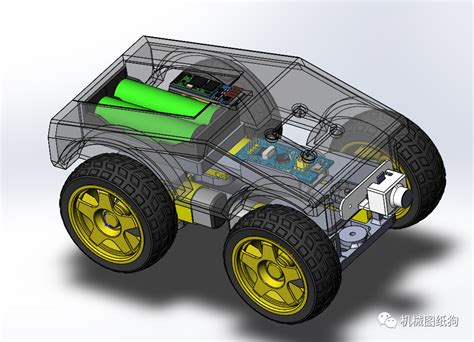 A53 AGV四轮小车模型3D图纸 Solidworks设计_SOLIDWORKS 2017_模型图纸下载 – 懒石网