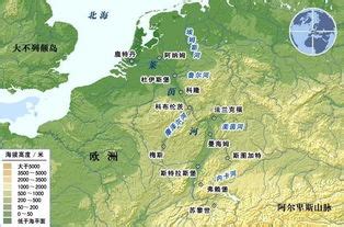 多瑙河流域地图图片