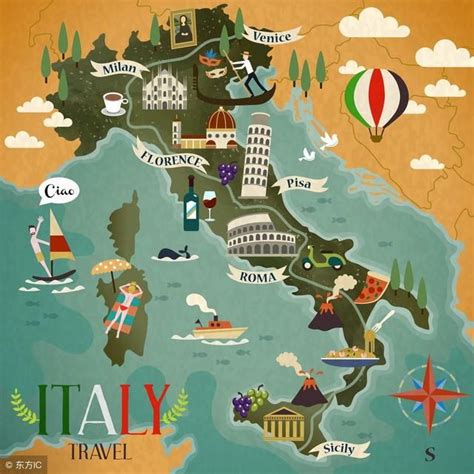 意大利地势特点,有关意大利的地形,意大利自然地理特征_大山谷图库