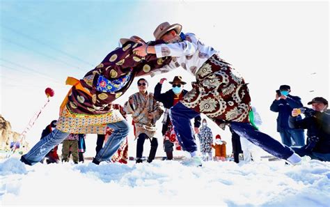 甘肃肃南：藏乡冰雪运动欢乐多