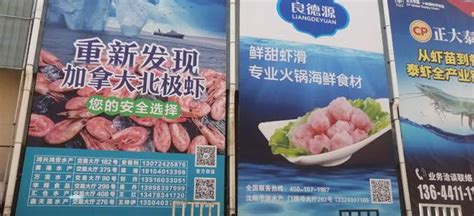 加拿大北极虾批发市场广告牌：第一弹沈阳于洪水产市场！__凤凰网