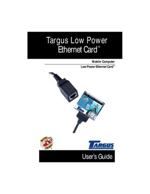 Fillable Online Ethernet Card - Targus Fax Email Print - pdfFiller