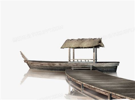 草船靠岸背景PNG图片素材下载_背景PNG_熊猫办公
