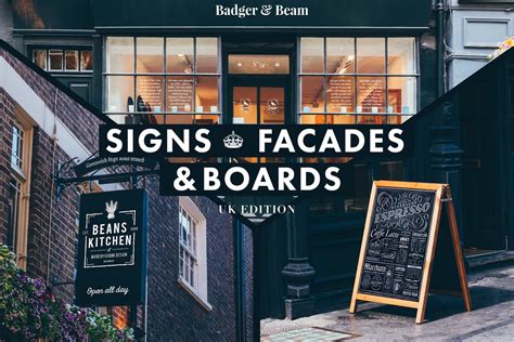 英国街头店招样机模板 Signs & Facades Mockups (UK edition) – 设计小咖