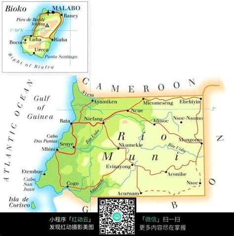 赤道几内亚地图图片