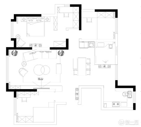 燕滨北居 - 现代风格四室两厅装修效果图 - 苏凯设计效果图 - 每平每屋·设计家