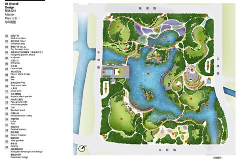 公园景观规划设计平面PSD分层效果图