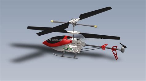遥控直升机_八神百合作品_3D道具_朱峰社区作品展示