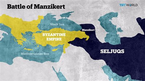 Location Map of the Battle of Manzikert, 1071 CE (Illustration) - World ...