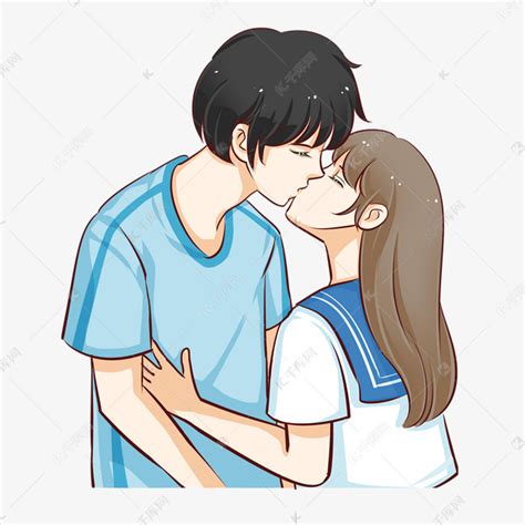二次元亲吻动图图片