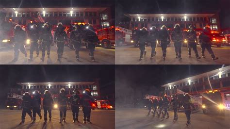 消防车出警，警车跟随，场面紧张又精彩_腾讯视频