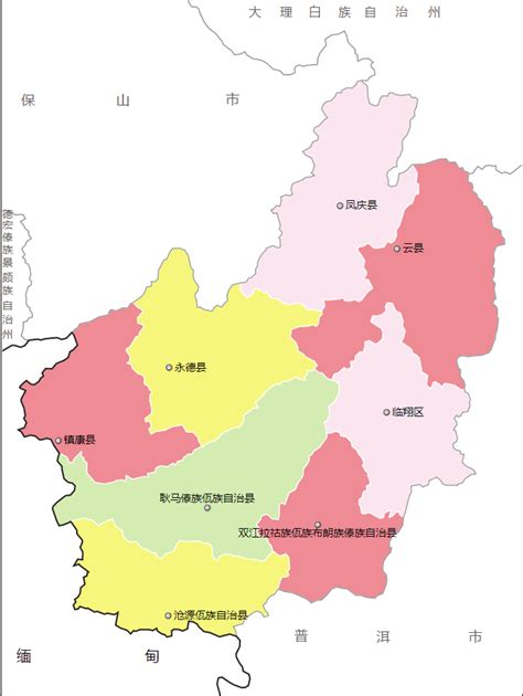 临沧市各地驻地、人口、面积、行政区划代码、区号、邮编（临沧市行政区划地图）