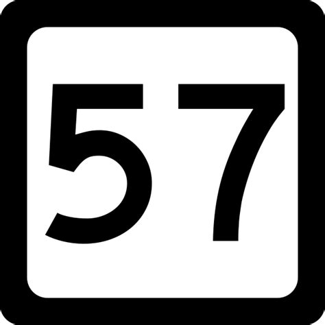 number 57 in a circle classic round sticker | Zazzle
