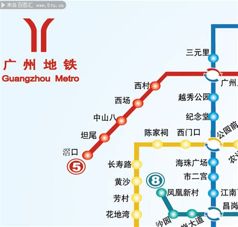 广州地铁线路矢量图-矢量素材-百图汇设计素材