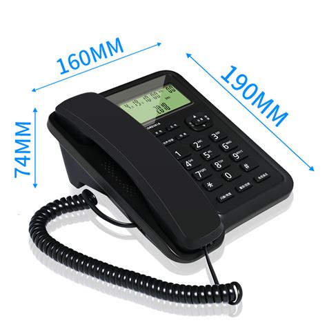 得力 779 有线电话机座机 固定电话 办公家用 来电显示 双接口 - 通信设备