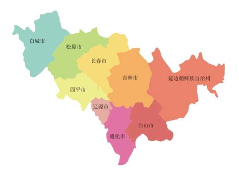 吉林省各市区地图(可改变颜色)_word文档在线阅读与下载_无忧文档