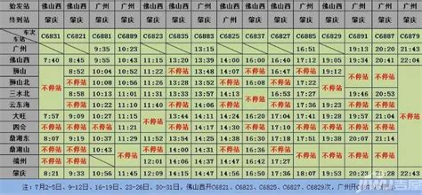 南广高铁广西段动车时刻表- 广州本地宝
