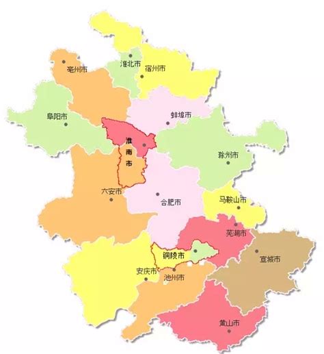安微省地图图片