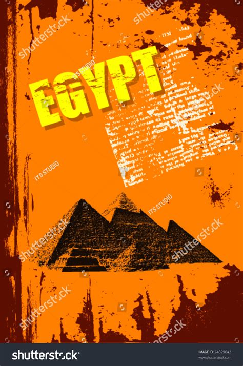 Abstract Grunge Vector Poster With Egypt Theme - 24829642 : Shutterstock