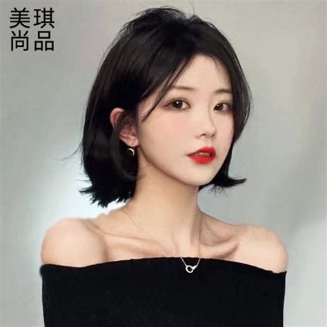 短发齐刘海头像甜美女生