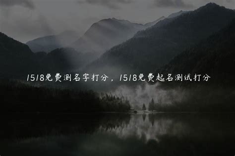 1518测公司名称（1518测公司名称打分）_老南宁财税服务平台
