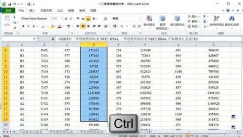 Excel中使用公式计算总销售额并设置数字格式